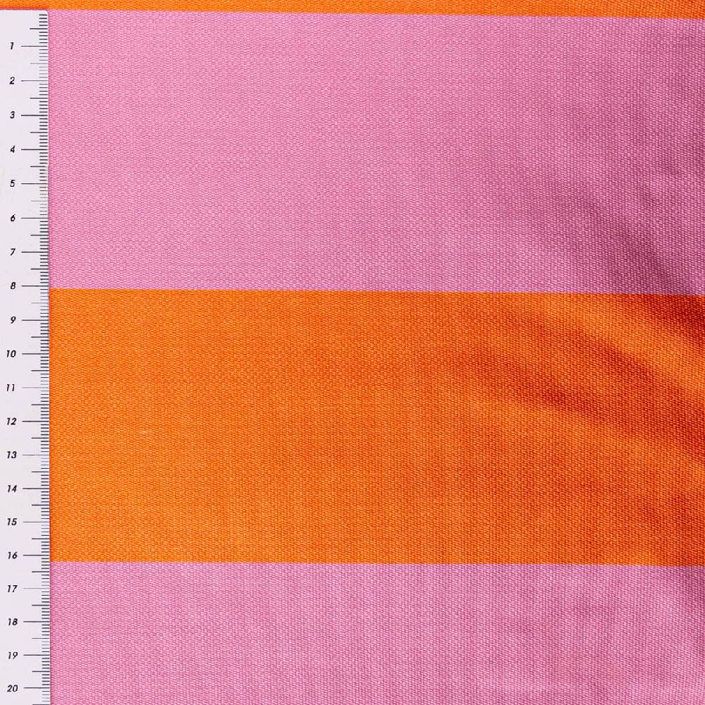 Schöner Leben Outdoorstoff Dralon Digitaldruck Summer Stripes pink orange 1,60m Breite Sonderangebote