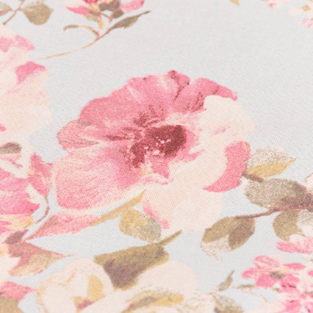 Schöner Leben Tischdecke Classic Painted Rose Rosen hellblau rosa in versch. Größen von SCHÖNER LEBEN Wochenangebot