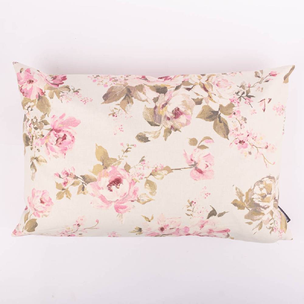 Schöner Leben Kissenhülle Classic Painted Rose Rosen ecru rosa in versch. Größen oder Wunschmaß von SCHÖNER LEBEN Bis zu 60% Rabatt