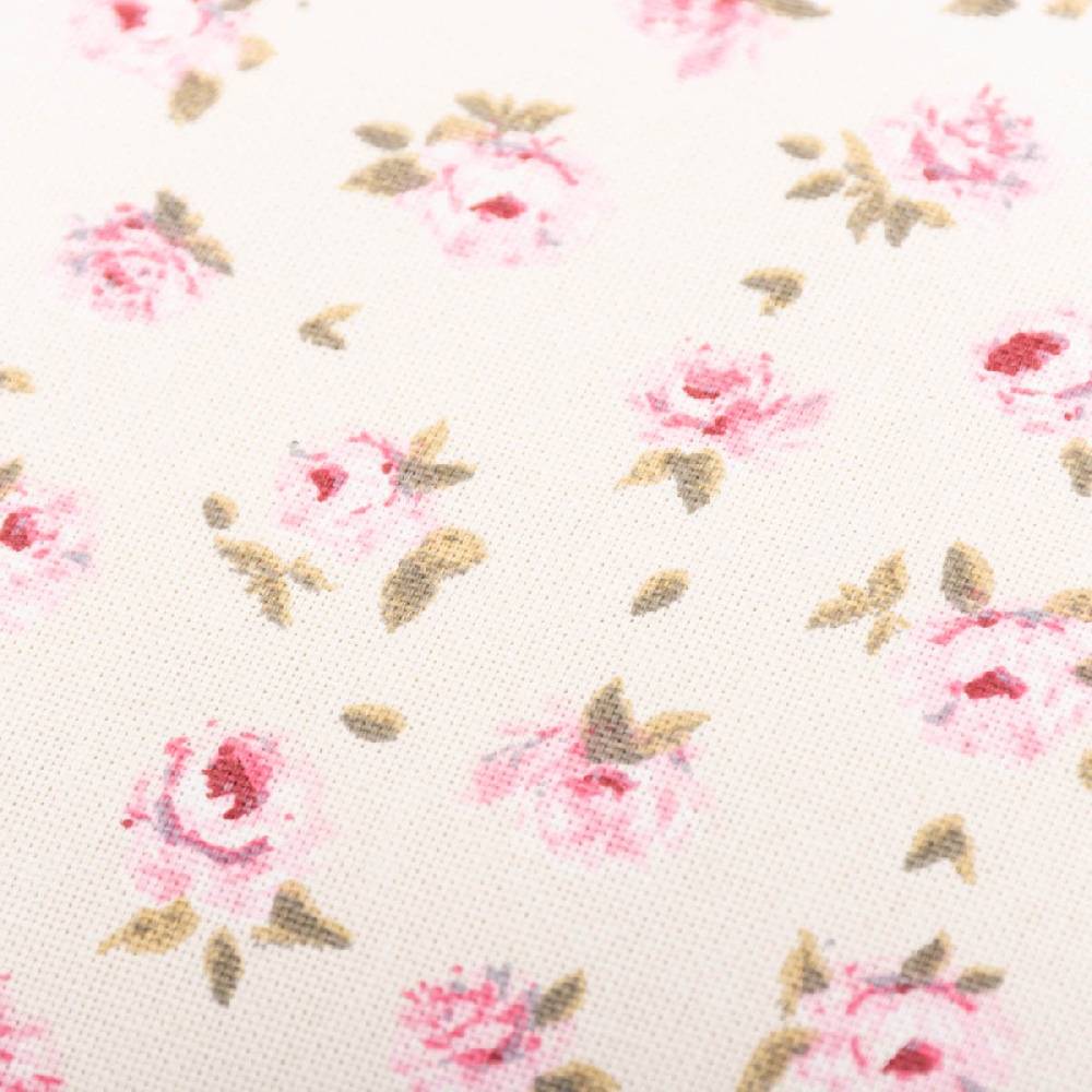 Schöner Leben Kissenhülle Classic Little Rose Rosenblüten ecru rosa in versch. Größen oder Wunschmaß von SCHÖNER LEBEN Nur für heute