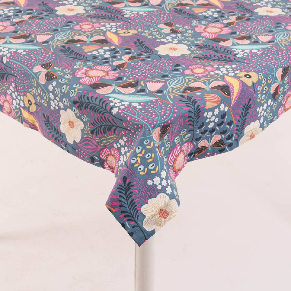 Schöner Leben Tischdecke abwaschbar Papilio Blumen Schmetterlinge blau bunt div. Größen oder Wunschmaß von SCHÖNER LEBEN 50% Rabatt mit kostenlosem Versand