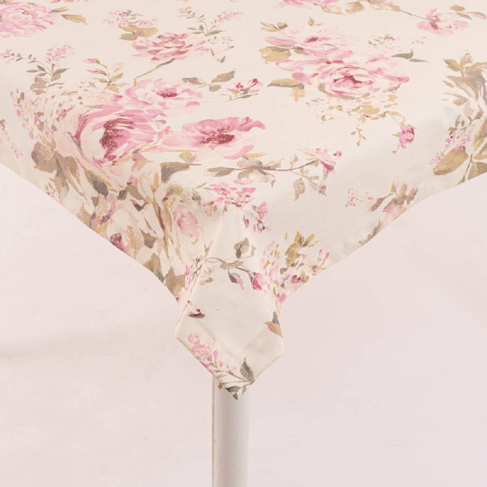 Schöner Leben Tischdecke abwaschbar Classic Painted Rose Rosen creme rosa div. Größen oder Wunschmaß von SCHÖNER LEBEN Clearance-Verkauf