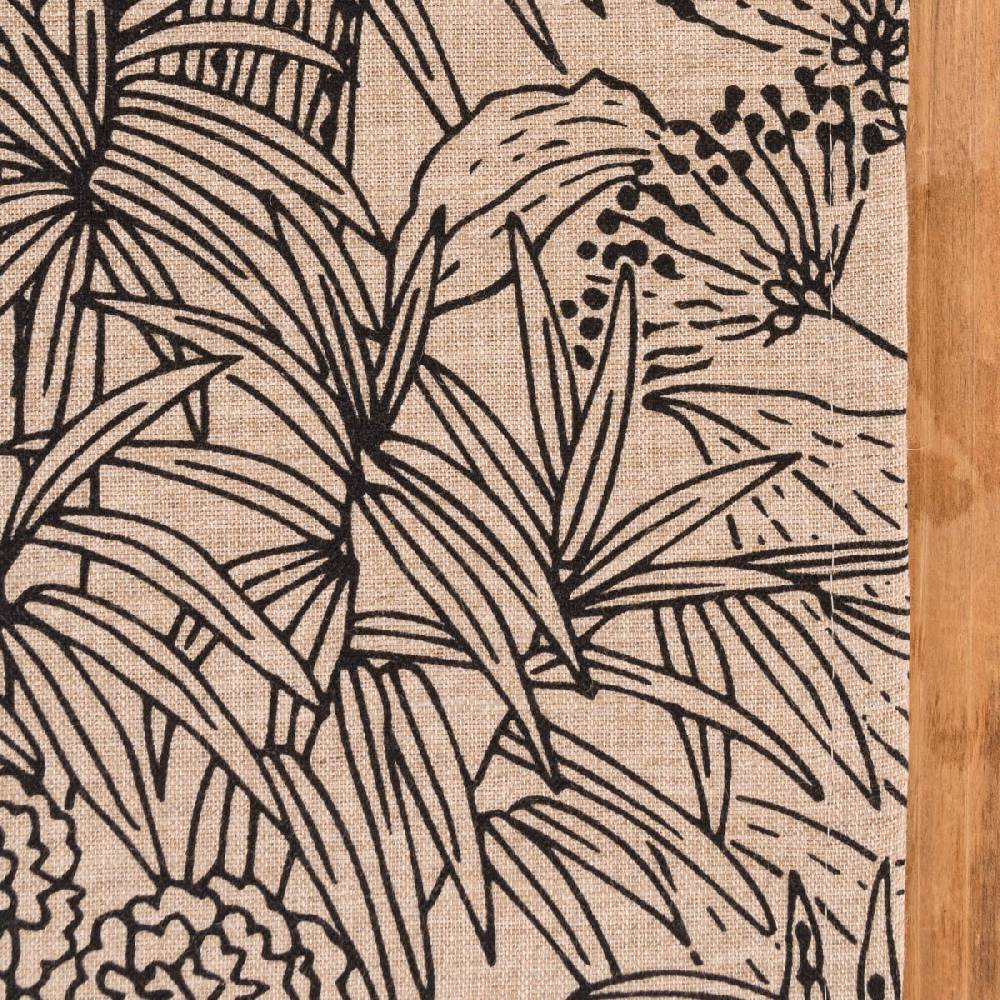 Schöner Leben Tischläufer Orphee Botanics Leinenlook natur schwarz 40x160cm von SCHÖNER LEBEN Rabatte dieses Monats