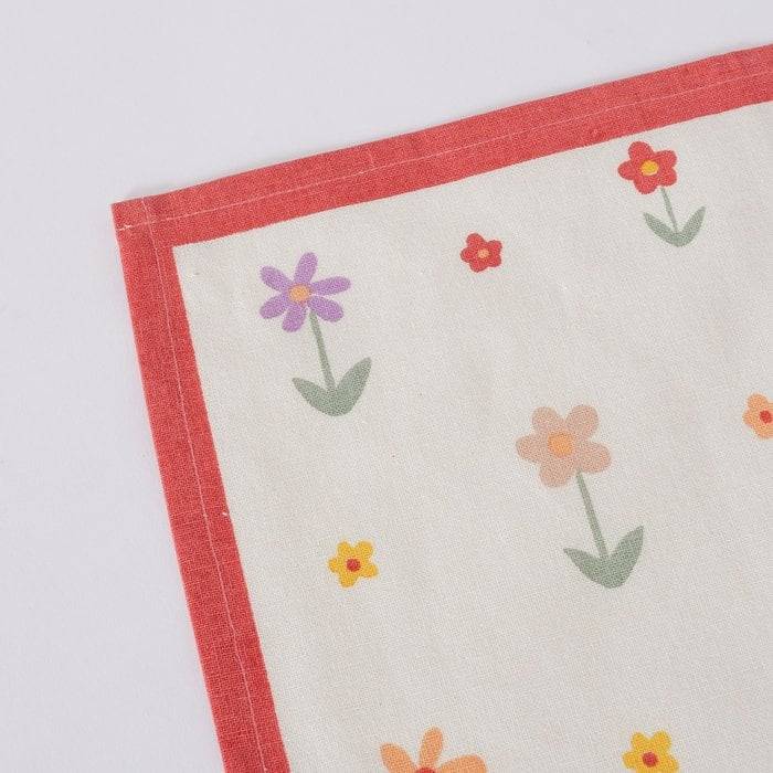 Schöner Leben Geschirrtuch 2er Set mit Blumen aus Baumwolle weiß rot bunt 50x70cm Große Rabatte