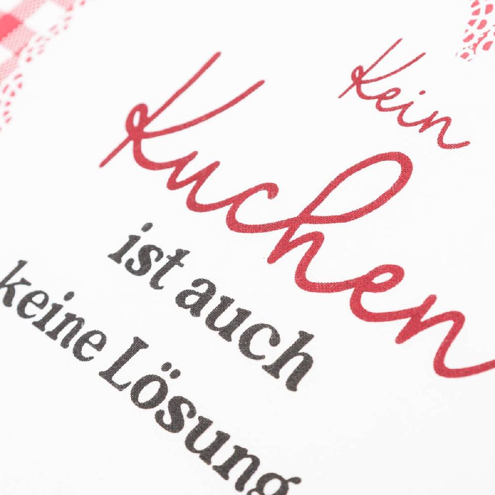 Schöner Leben Geschirrtuch 2er Set Kuchen aus Baumwolle beige-weiß und rot-weiß 50x70cm Neuheiten