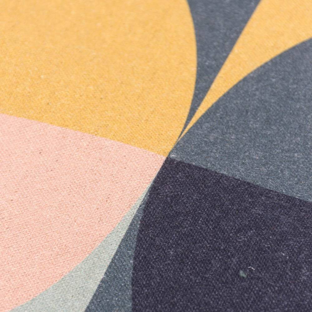 Schöner Leben Geschirrtuch Shapes Digitaldruck aus Leinen-Mischgewebe senfgelb bunt 50x70cm von Magma Tägliche Deals