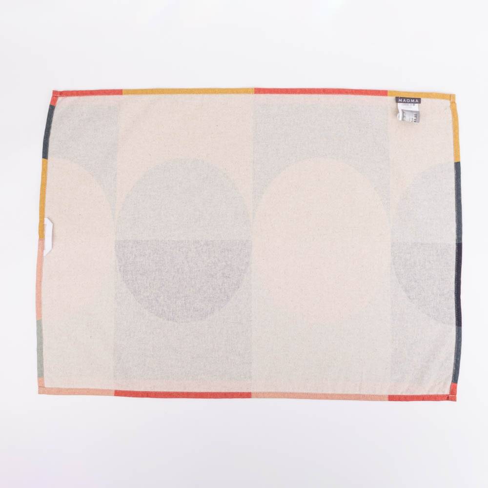 Schöner Leben Geschirrtuch Shapes Digitaldruck aus Leinen-Mischgewebe senfgelb bunt 50x70cm von Magma Tägliche Deals