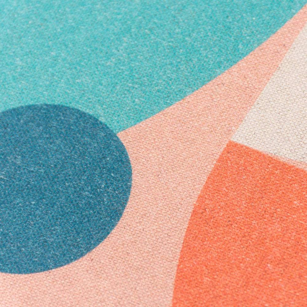 Schöner Leben Geschirrtuch Shapes Digitaldruck aus Leinen-Mischgewebe rosa bunt 50x70cm Sonderangebote