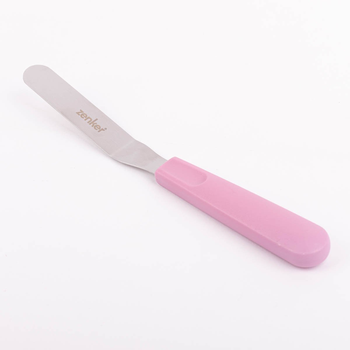 Schöner Leben Mini Streichpalette aus Kunststoff Edelstahl rosa silber 23,5cm von Zenker