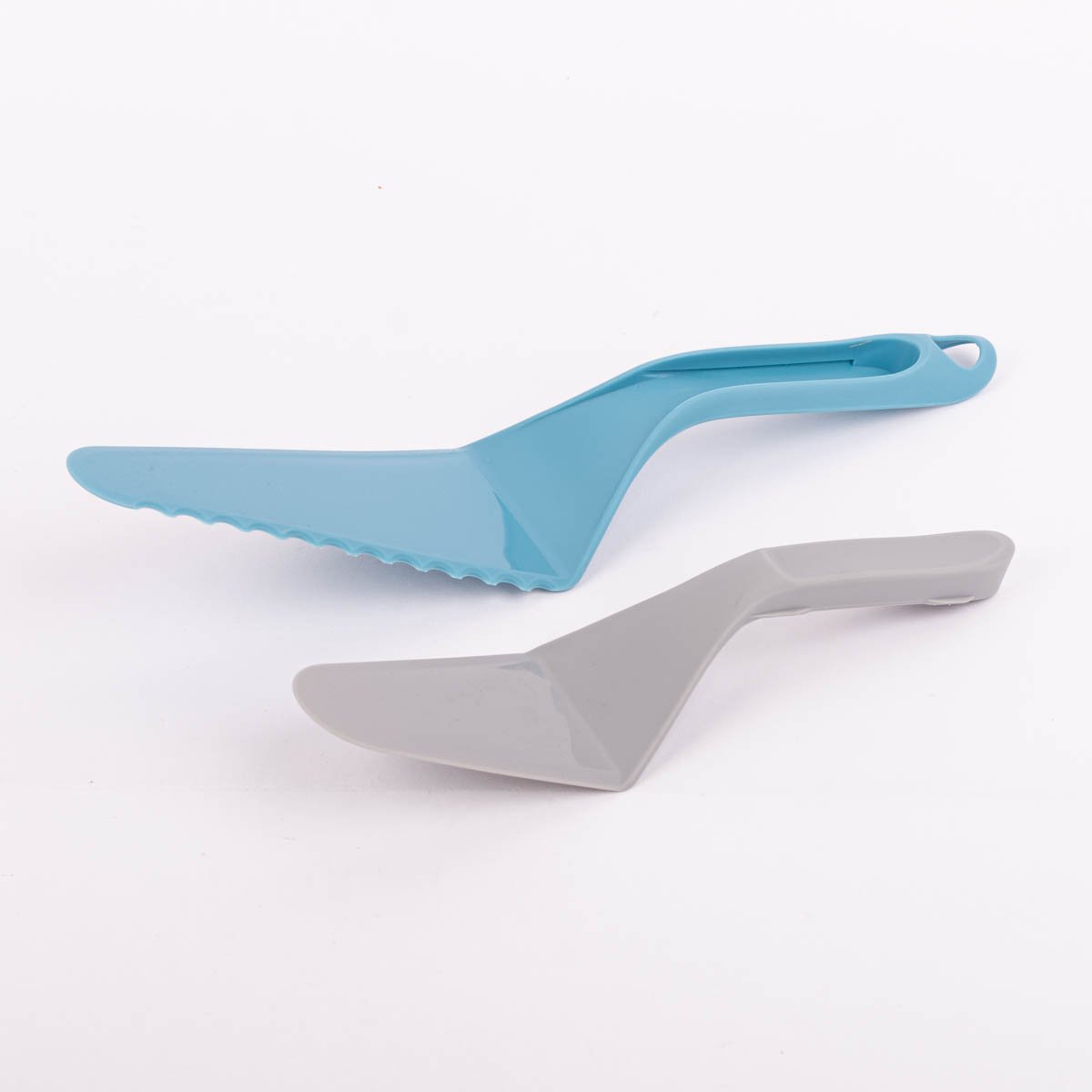 Schöner Leben Set Tortenheber mit Tortenschneider 2in1 aus Kunststoff blau grau 7x28cm von Zenker Begrenzte Freigabe