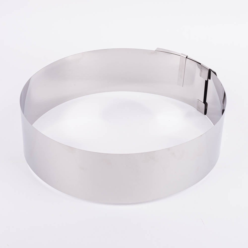 Schöner Leben Verstellbarer Gebäckring aus Edelstahl 15-30x7,5cm von Zenker Neueste Stile