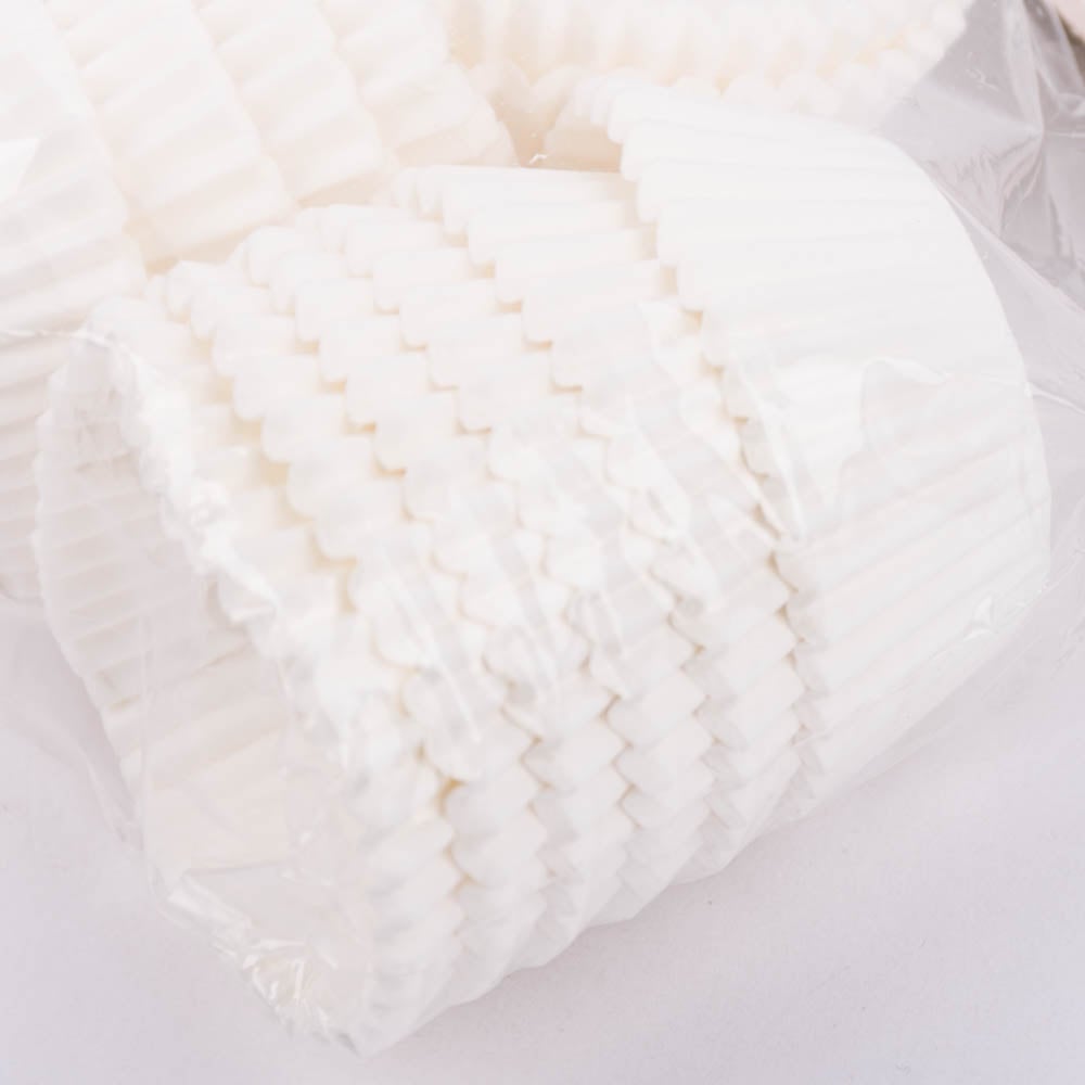 Schöner Leben Muffinförmchen aus Papier einfarbig weiß 3cm von Zenker Discount Store für neue Produkte