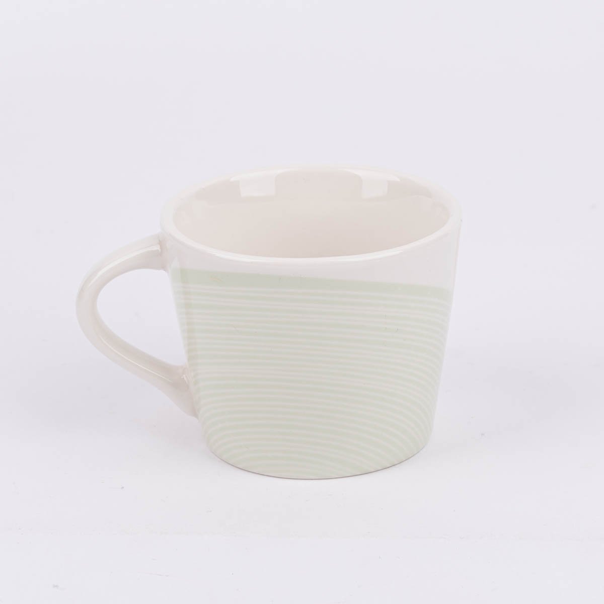 Schöner Leben Espresso Tasse aus Porzellan Guten Morgen grafisch pastell weiß mint beige gold 50ml von der Schreibkram Manufaktur Clearance-Verkauf