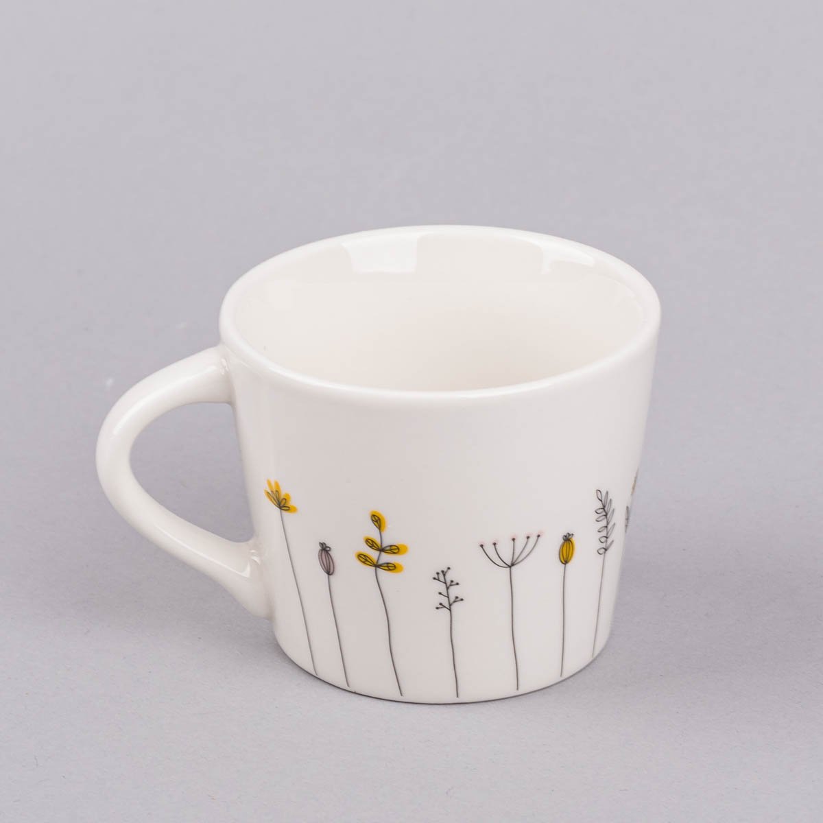 Schöner Leben Espresso Tasse aus Porzellan Lieblingsmensch Blumen weiß schwarz bunt gold 50ml von der Schreibkram Manufaktur Kostenloser Versand international