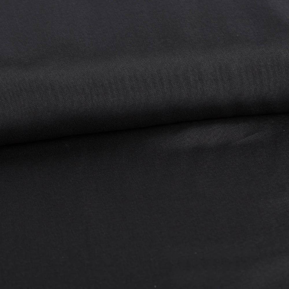 Schöner Leben Viskose Stoff Futterstoff Neva Viscon Meterware uni schwarz 1,40m Breite