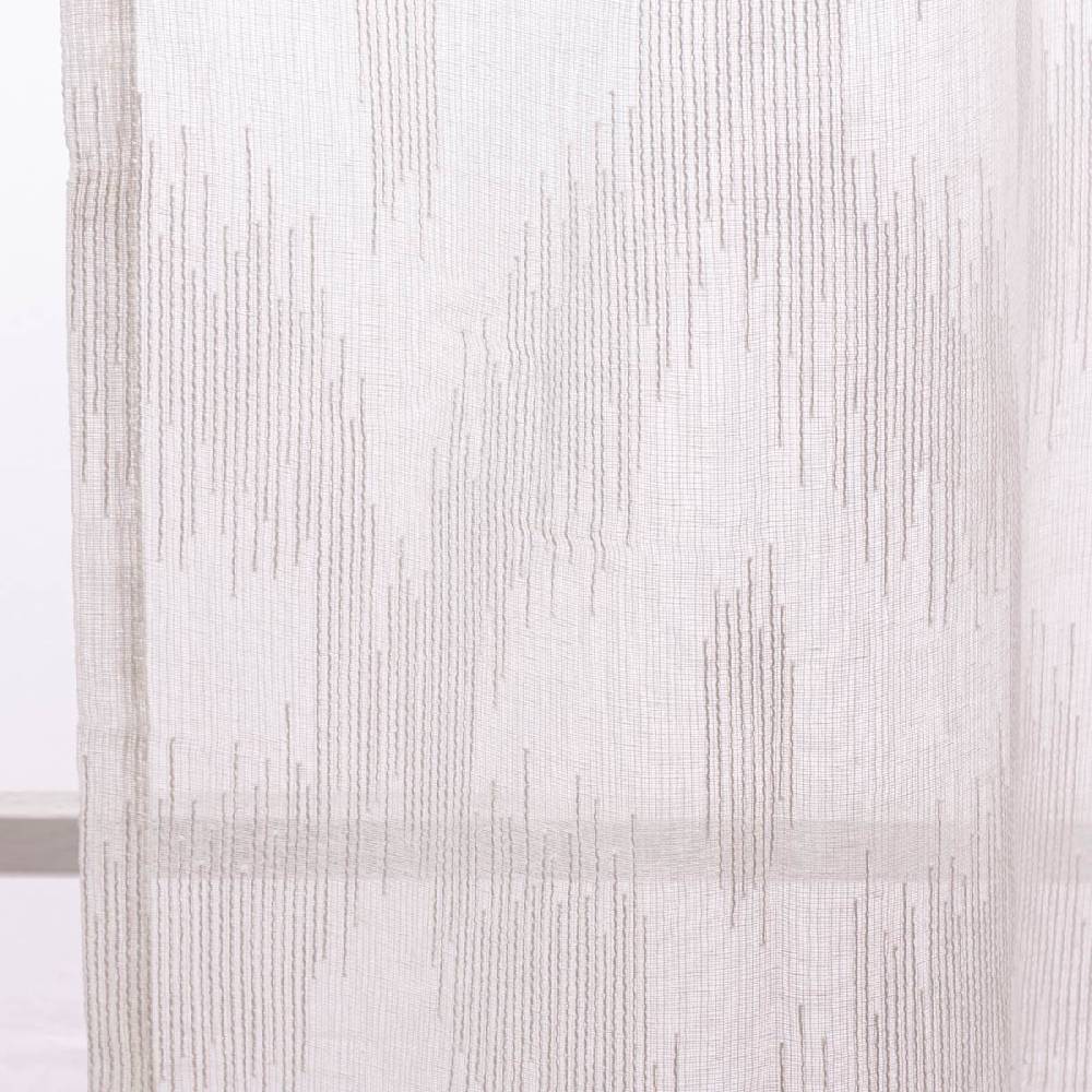 Schöner Leben Gardine Rhombus Barbara Home Collection mit verdeckten Schlaufen Scherli Ikat wollweiß 140cmx255cm Jubiläumsangebot