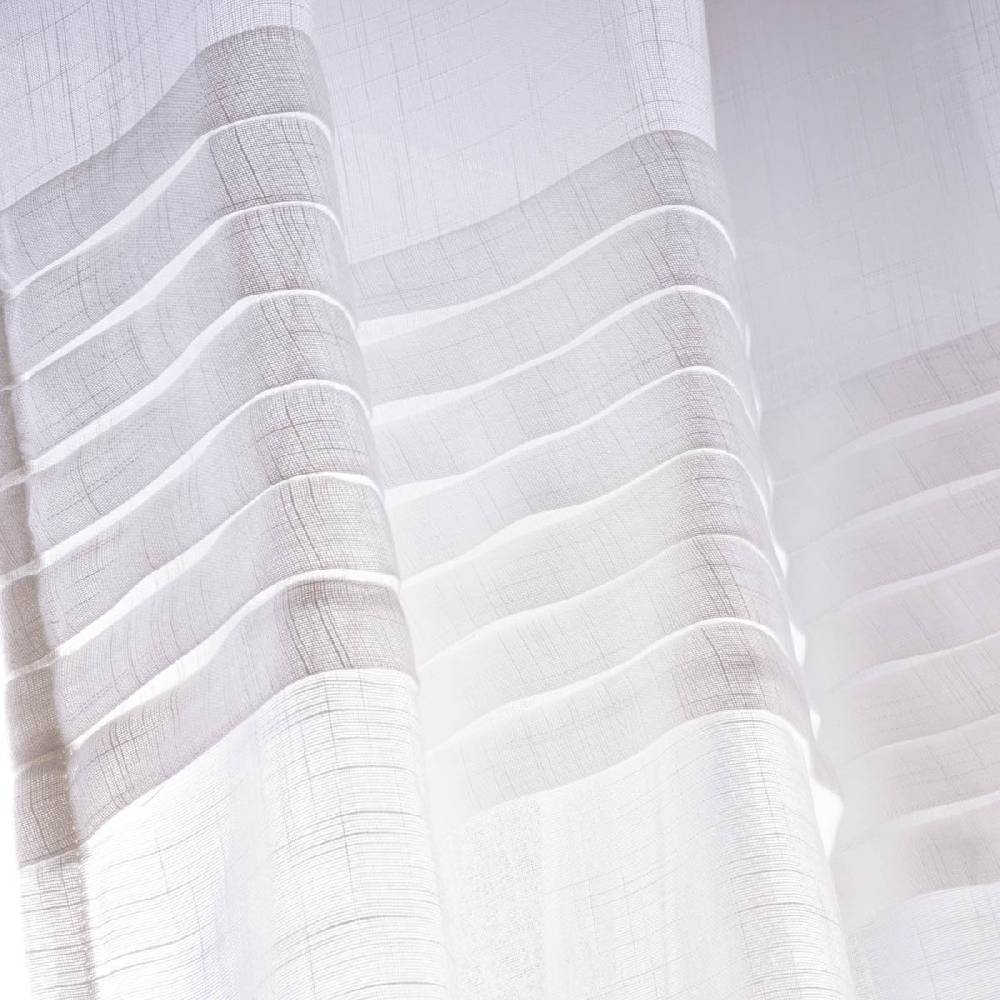 Schöner Leben Ösenvorhang Natural Charme Freundin Home Collection Leinenstruktur Plisseefalten wollweiß 140cmx255cm Top Angebot