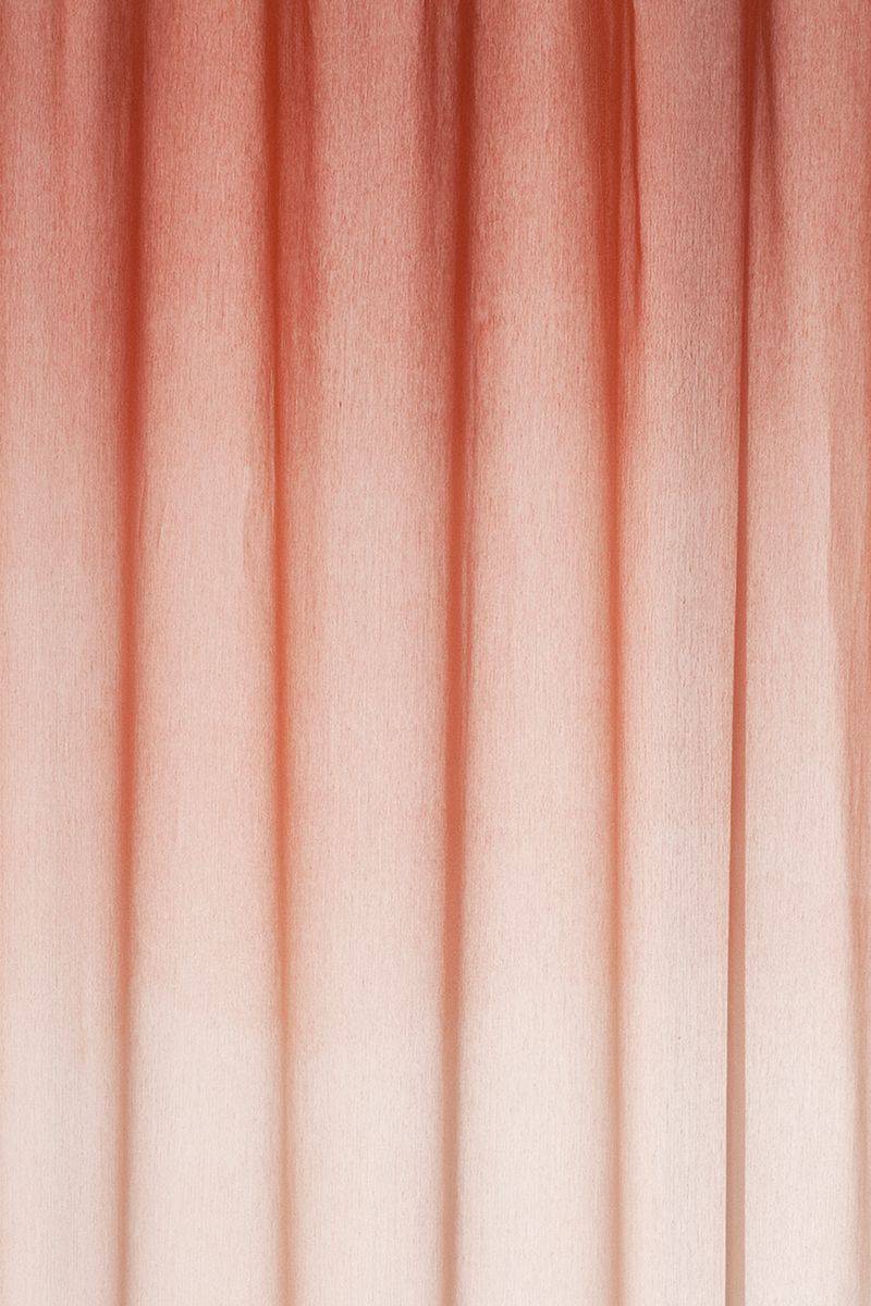 Schöner Leben Ösenvorhang Batik Farbverlauf halbtransparent terracotta 140cmx255cm Blitzangebot