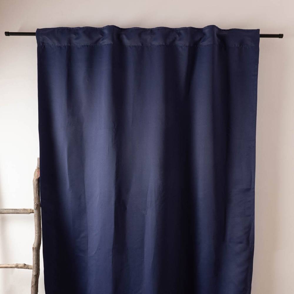 Schöner Leben Verdunkelungsvorhang Black Out Midnight Elbersdrucke uni blau 140cmx255cm Bestseller
