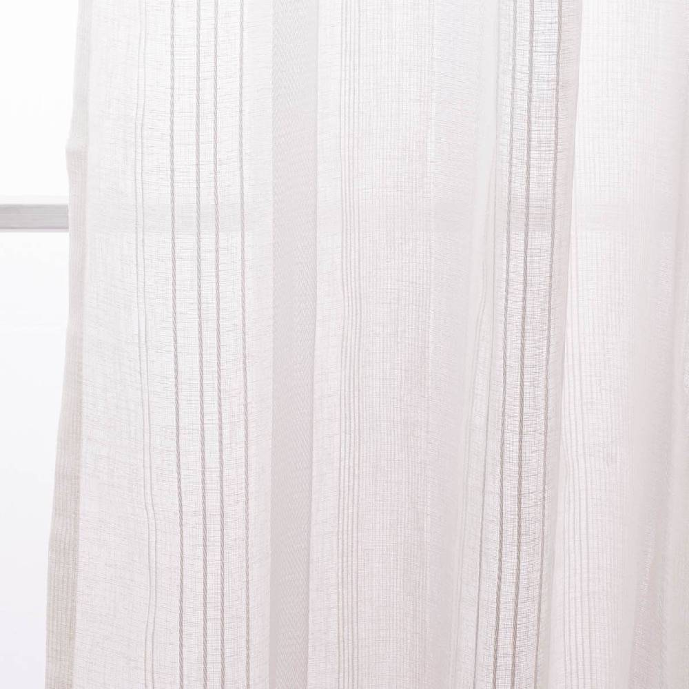 Schöner Leben Ösenvorhang Sea Dream Freundin Home Collection halbtransparent Längsstreifen weiß 140cmx255cm Saisonale Angebote