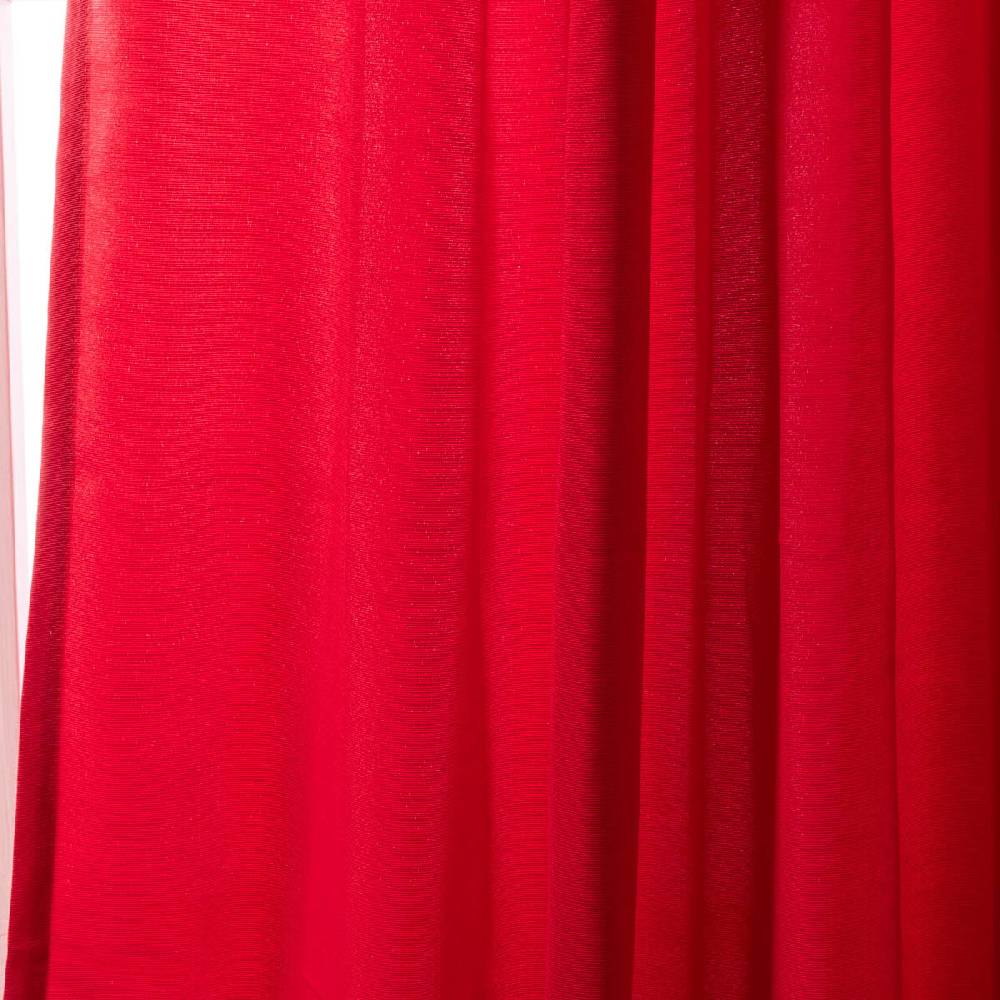 Schöner Leben Ösenvorhang Miami Elbersdrucke blickdicht uni rot 140cmx255cm Räumungsverkauf