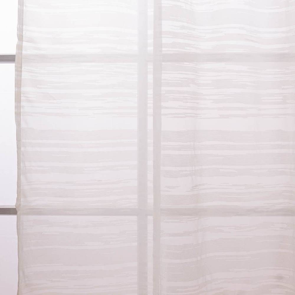 Schöner Leben Schlaufenschal Gardine Filou Elbersdrucke transparent Scherli Ikat weiß140cmx255cm Kauf eins, bekomm eins gratis