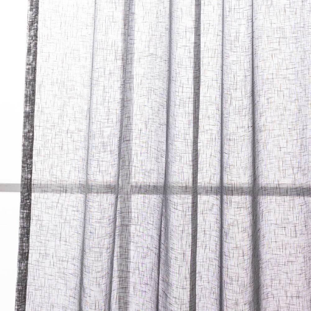Schöner Leben Schlaufenschal Gardine Effecto Elbersdrucke halbtransparent Strukturoptik grau 140cmx255cm Tägliche Deals