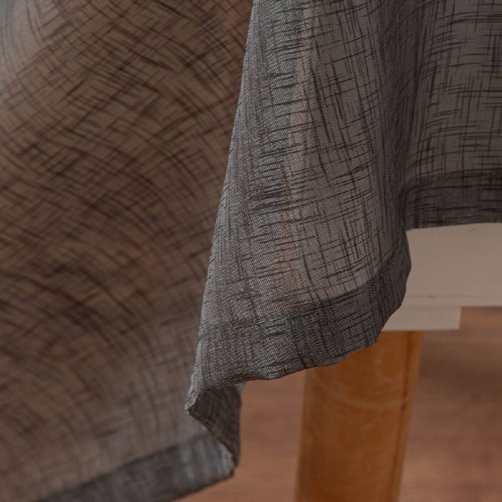 Schöner Leben Schlaufenschal Gardine Effecto Elbersdrucke halbtransparent Strukturoptik grau 140cmx255cm Tägliche Deals
