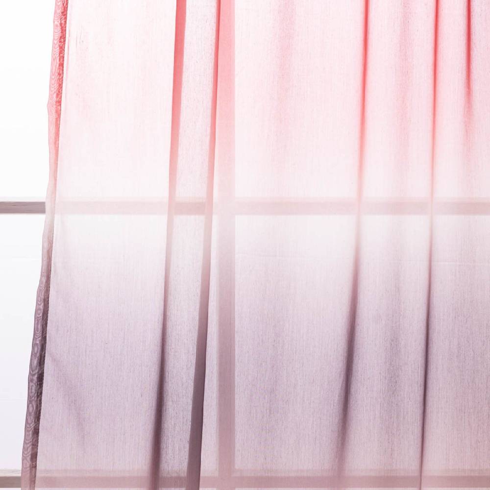 Schöner Leben Gardine Evolution Elbersdrucke halbtransparent Farbverlauf rot lila weiß 140cmx255cm Riesige Ersparnisse