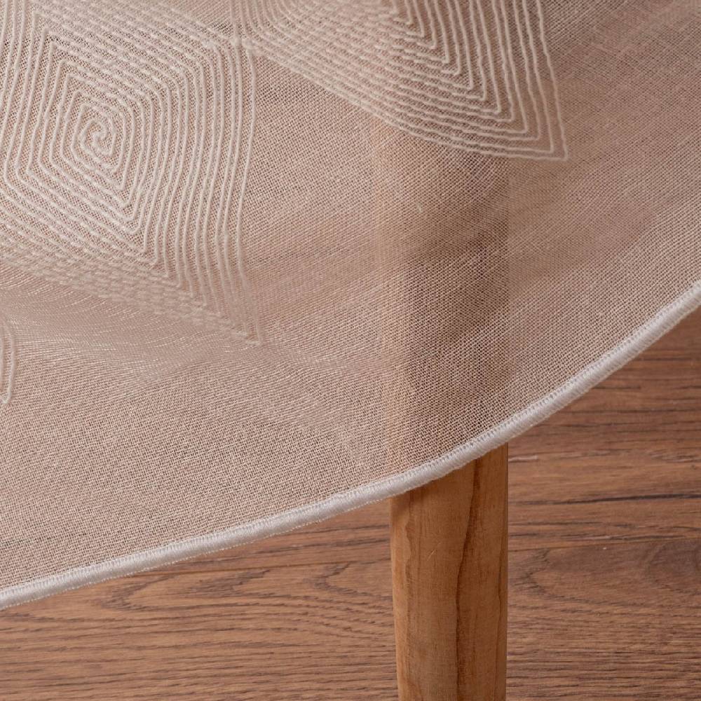 Schöner Leben Rasch Textil Gardinenstoff Stickerei Leinenoptik Karma Rauten weiß 300cm JETZT KAUFEN