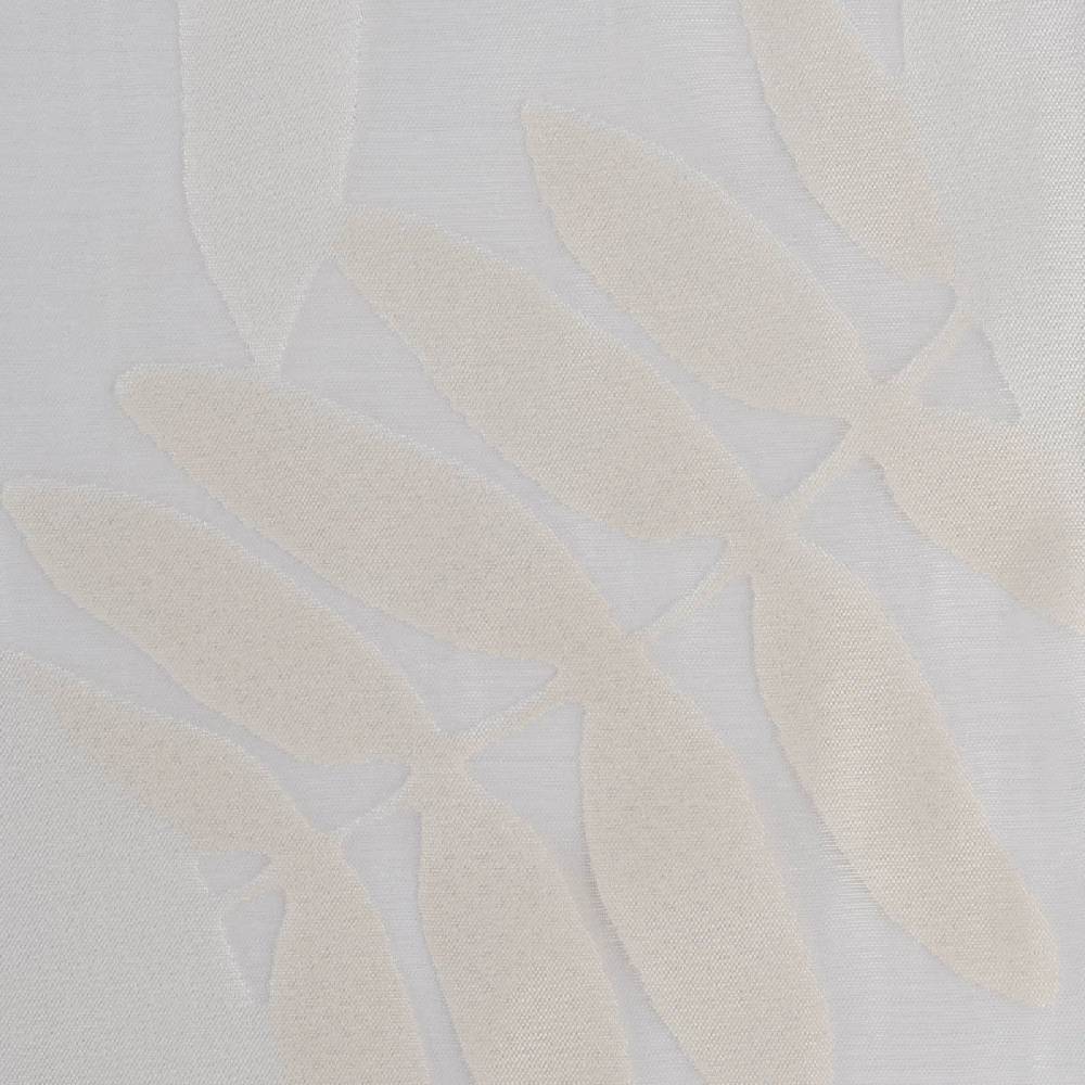 Schöner Leben Rasch Textil Gardinenstoff Ausbrenner Madagaskar Blätter weiß 295cm Neueste Stile
