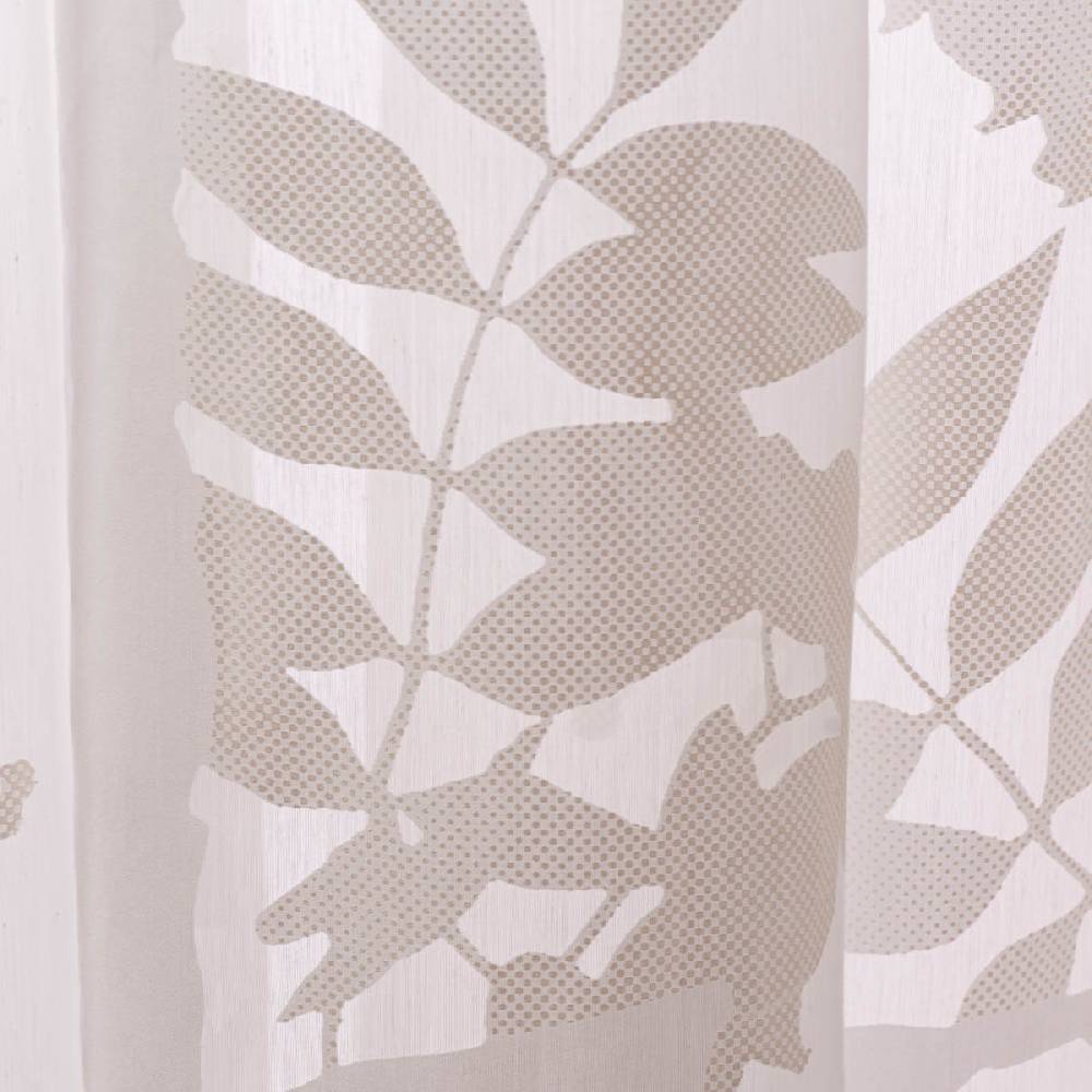 Schöner Leben Rasch Textil Gardinenstoff Ausbrenner Madagaskar Blätter weiß 295cm Neueste Stile