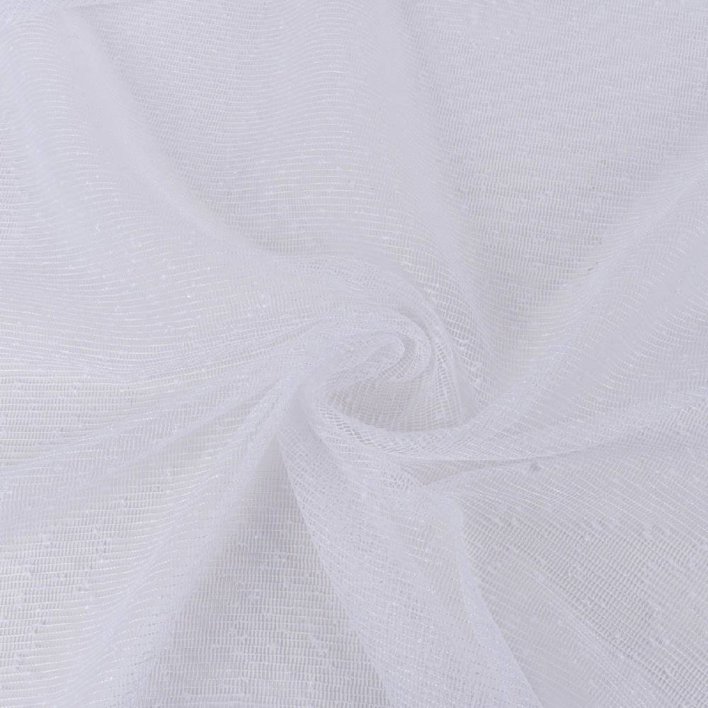 Schöner Leben Rasch Textil Gardinenstoff Stores May Gitterstruktur weiß 280cm Letzte 2 Tage