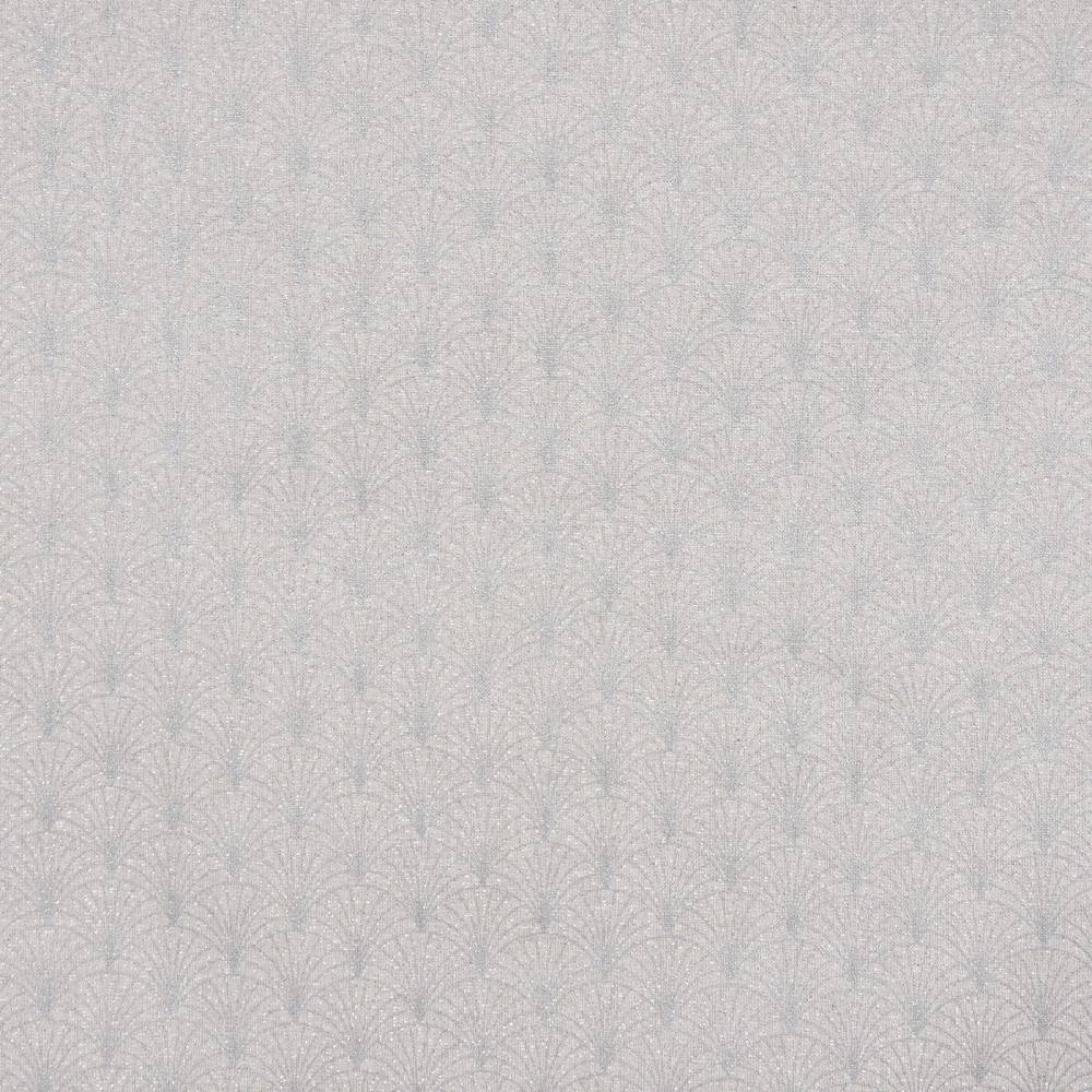 Schöner Leben Vorhang mit Ösen Glamour Schuppen Fächer hellgrau silberfarbig 245cm von SCHÖNER LEBEN Bis zu 50% Rabatt