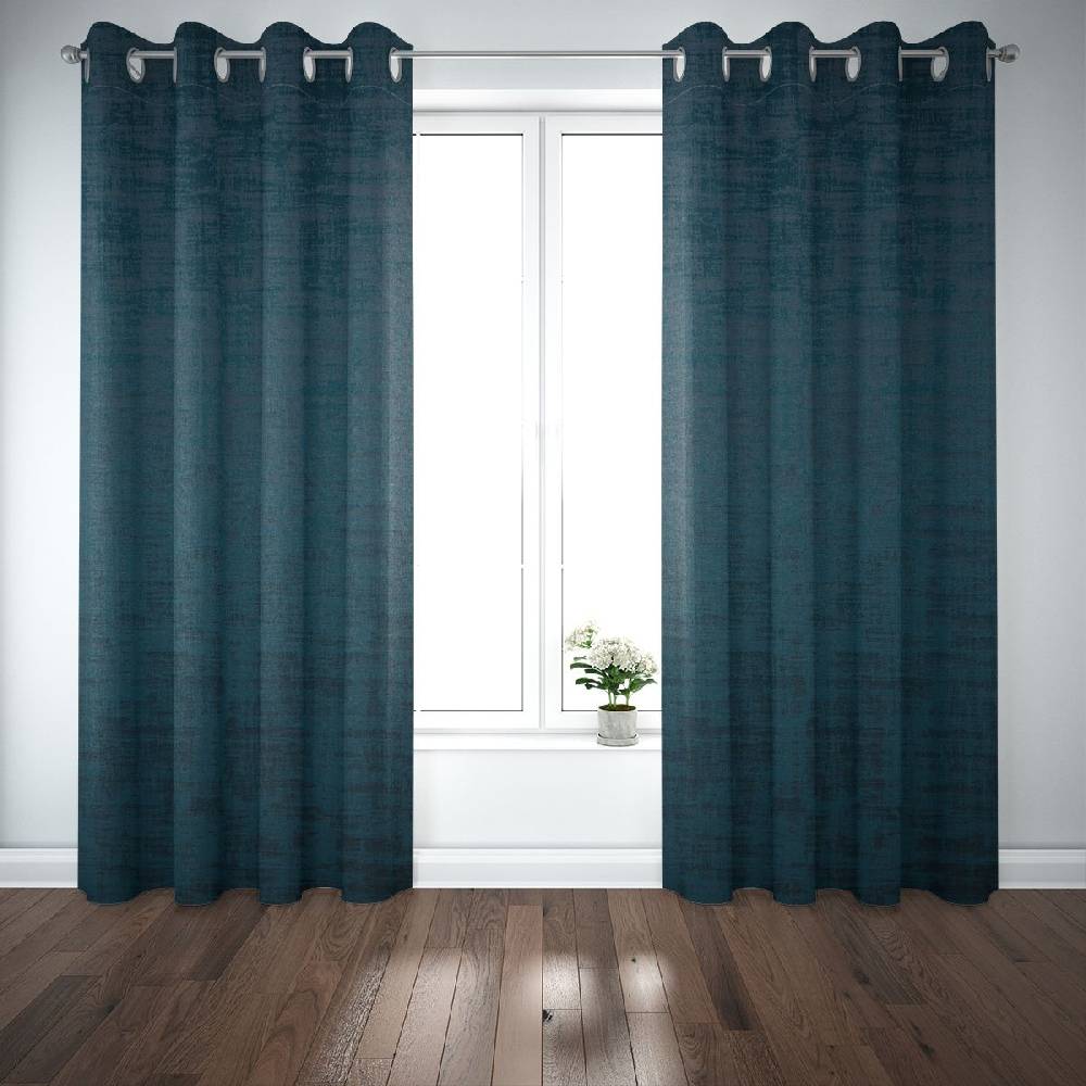 Schöner Leben Sonderangebot Vorhang mit Ösen Velvet Marble Samt mit Struktur uni blau 245cm von SCHÖNER LEBEN Bis zu 60% Rabatt