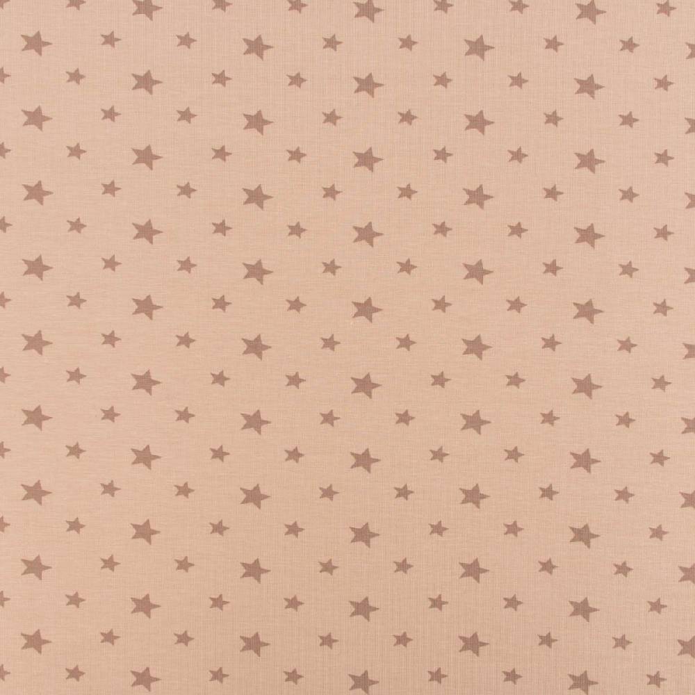 Schöner Leben Baumwolljersey Jerseystoff Sterne Sternchen beige 1,50m Breite Nur für heute