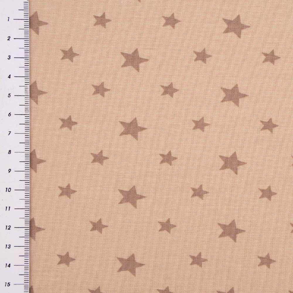 Schöner Leben Baumwolljersey Jerseystoff Sterne Sternchen beige 1,50m Breite Nur für heute