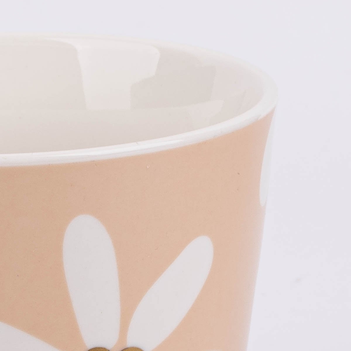 Schöner Leben Tasse Goldtasse aus Porzellan Moin Blumenmuster orange weiß schwarz gold 420ml von Schreibkram Manufaktur 50% Rabatt mit kostenlosem Versand