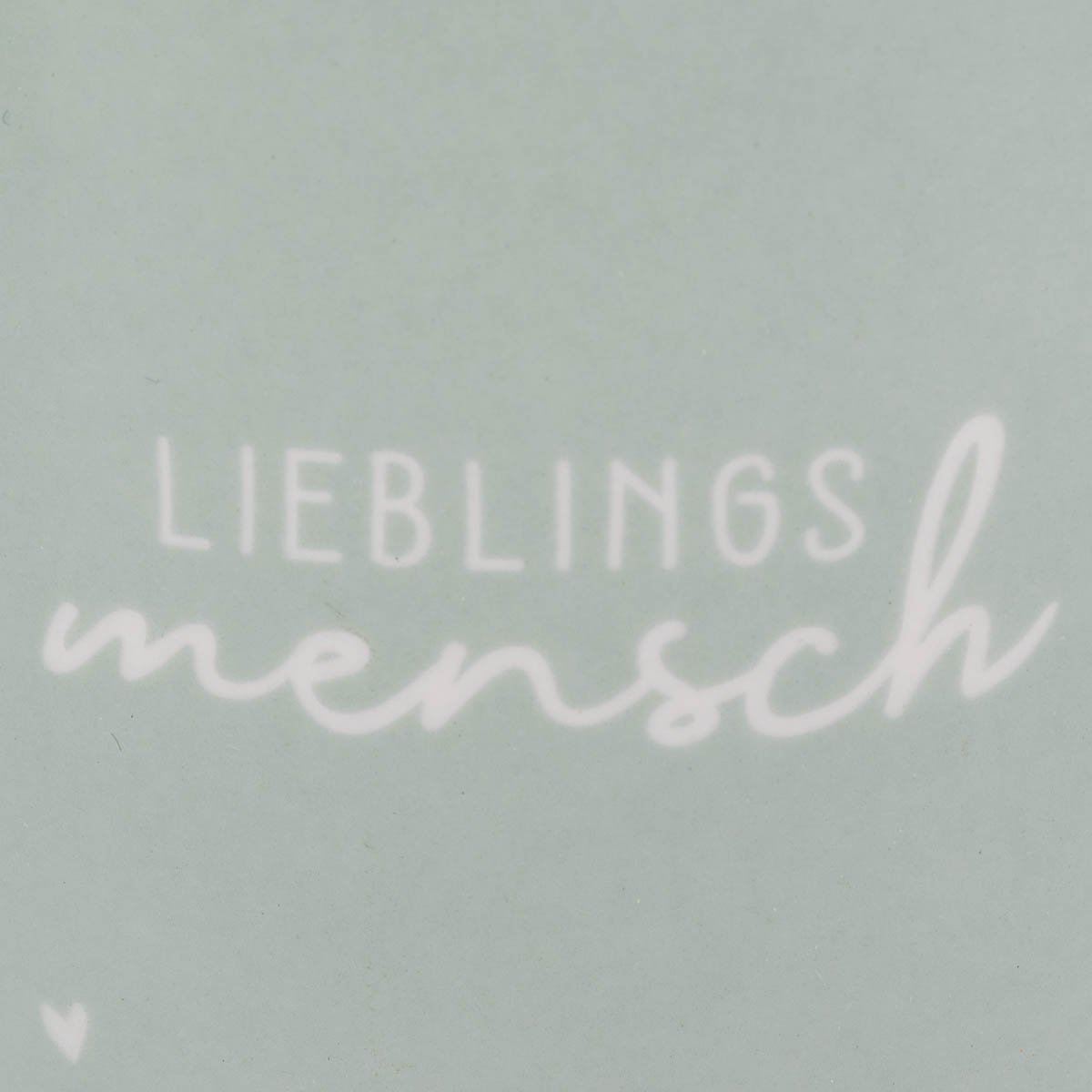 Schöner Leben Tasse Gute Laune aus Porzellan Lieblingsmensch Blumen Herzen mintgrün weiß rosa 300ml von Grafik Werkstatt Clearance-Verkauf