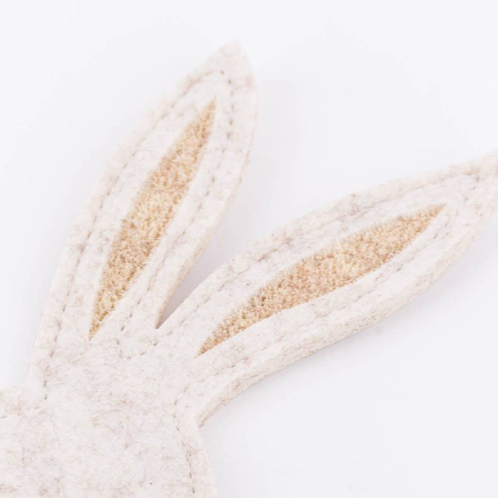 Schöner Leben Eierwärmer Hase aus Polyesterfilz in hellgrau dunkelgrau oder beige 8,5x22cm Outlet