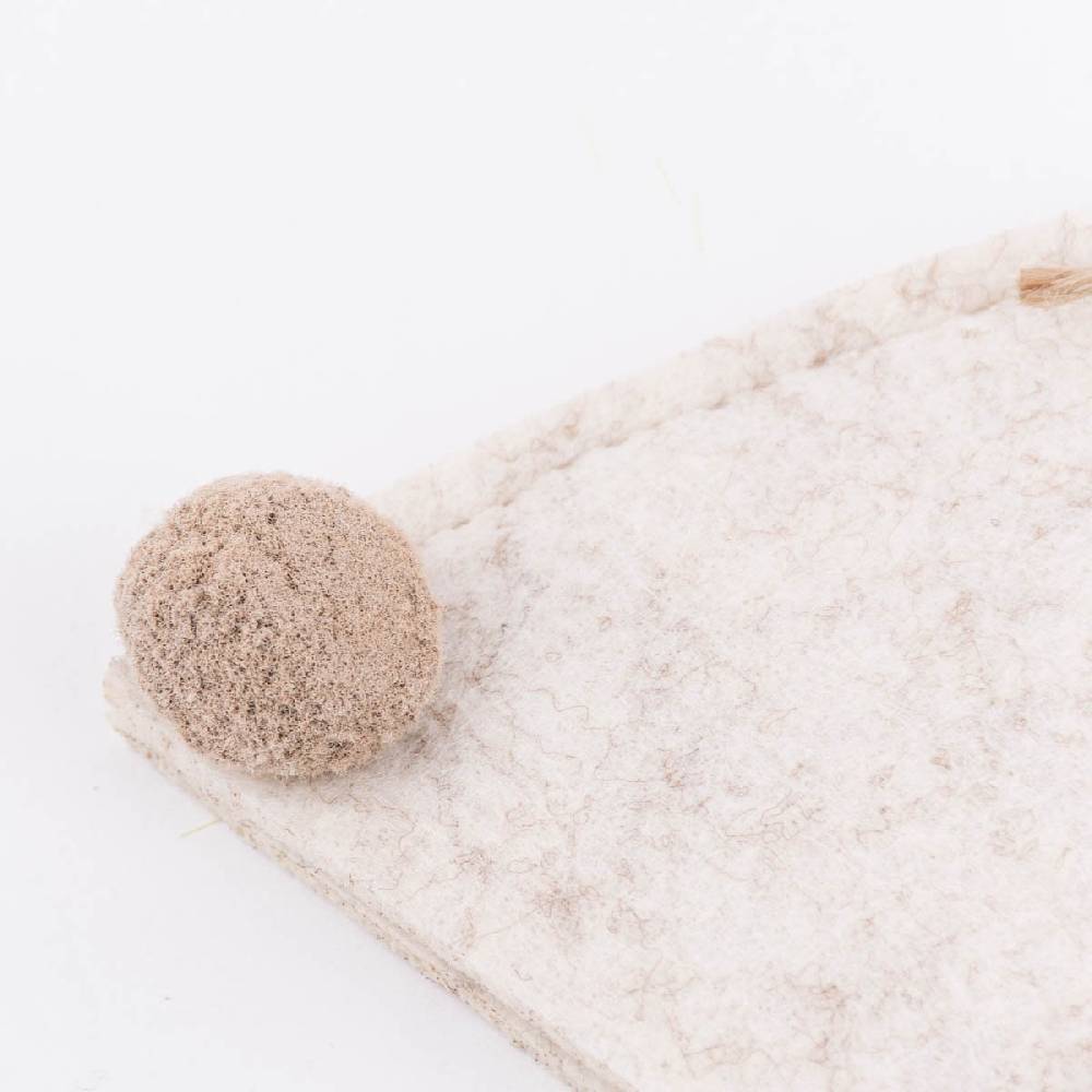 Schöner Leben Eierwärmer Hase aus Polyesterfilz in hellgrau dunkelgrau oder beige 8,5x22cm Outlet