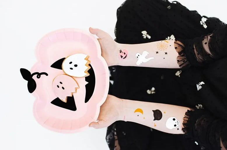 Schöner Leben Halloween Tattoos BOO! abwaschbar 12 Stk Versandkostenfrei