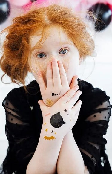 Schöner Leben Halloween Tattoos BOO! abwaschbar 12 Stk Versandkostenfrei