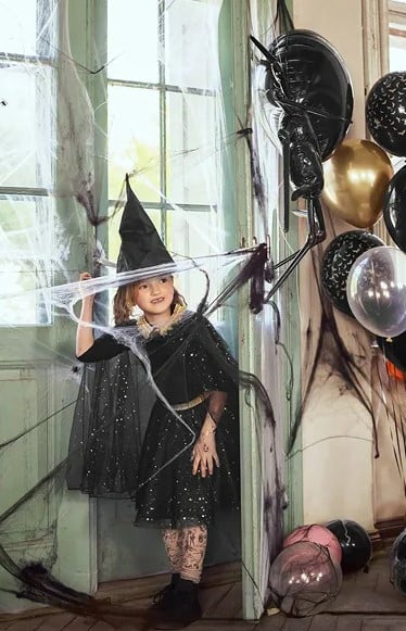 Schöner Leben Halloween Spinnennetz in Weiß 60g mit zwei Spinnen Flash Sale