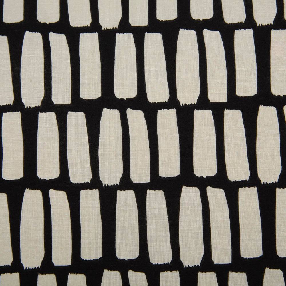 Schöner Leben Tischdeckenstoff abwaschbar Baumwollstoff beschichtet DOTS AND STRIPES Striche schwarz offweiß 1,45m Breite Kauf eins, bekomm eins gratis
