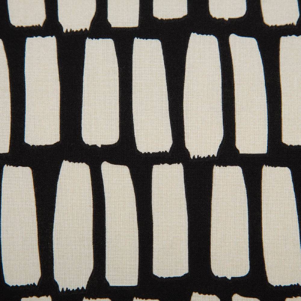 Schöner Leben Tischdeckenstoff abwaschbar Baumwollstoff beschichtet DOTS AND STRIPES Striche schwarz offweiß 1,45m Breite Kauf eins, bekomm eins gratis