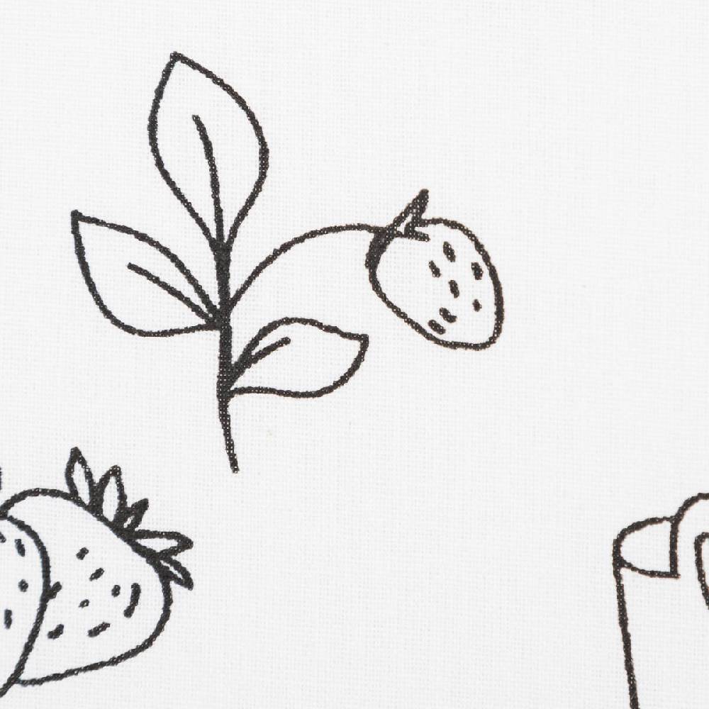 Schöner Leben Baumwollstoff Ausmalstoff FARMER Bauernhof Blumen Tiere weiß schwarz 1,5m Breite Super Sparpreis