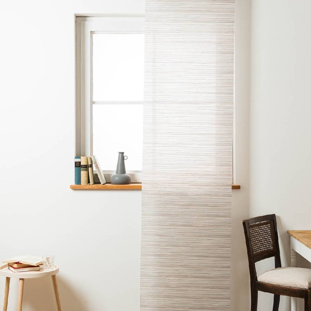 Schöner Leben Schiebegardinen Meterware Streifen taupe 60cm Breite Wochenangebot