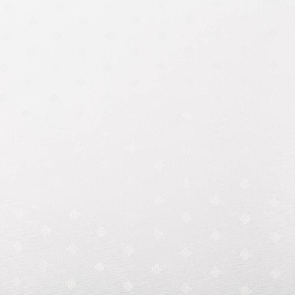 Schöner Leben Satin Stoff Tischdecke Meterware mit Acryl-Fleckschutz Mini-Raute weiß 1,40cm Breite Neueste Stile