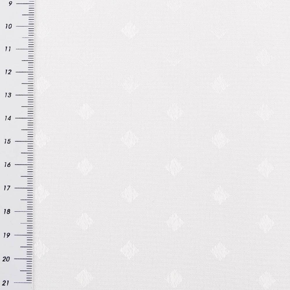 Schöner Leben Satin Stoff Tischdecke Meterware mit Acryl-Fleckschutz Mini-Raute weiß 1,40cm Breite Neueste Stile